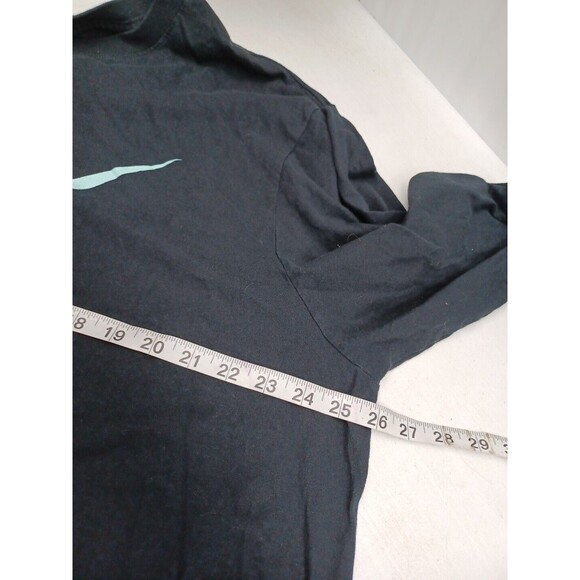 Nike Black Red Swoosh Logo Mens All Over Print Spell Out Graphic T Shirt XXL - Picture 4 of 7